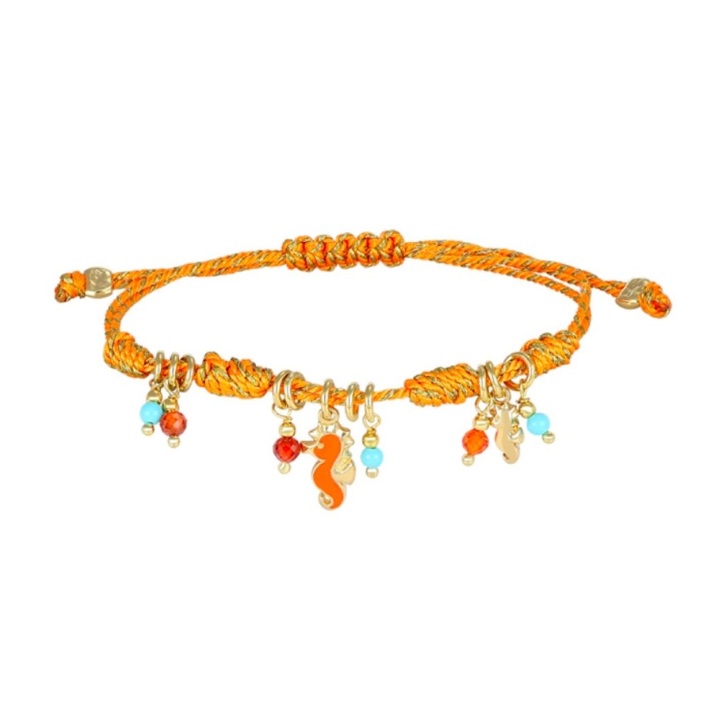 [BARP0647GO] Bracciale argento charm cavalluccio marino Nivy BARP0647GO