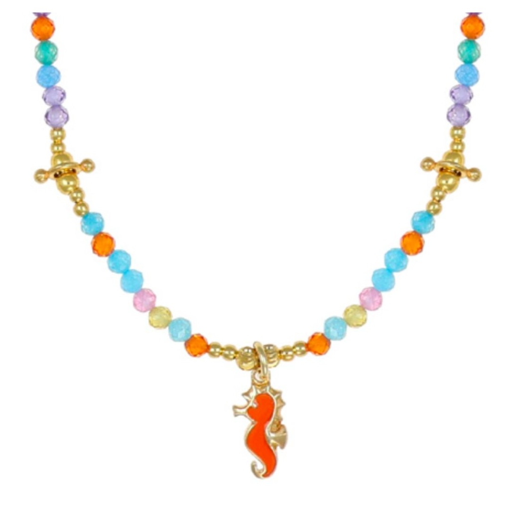 [CARP1019GO] Collana argento charm cavalluccio marino Nivy CARP1019GO