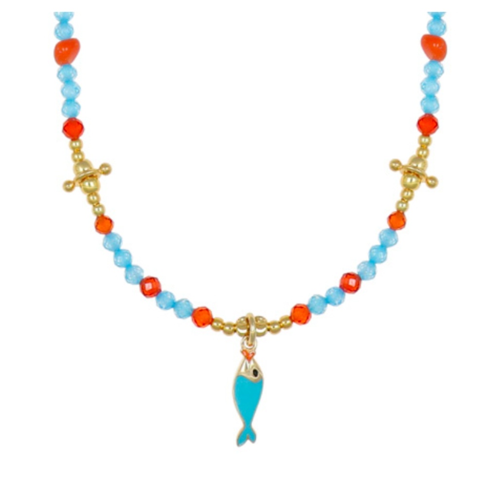 [CARP1027GT] Collana argento charm pesce Nivy CARP1027GT