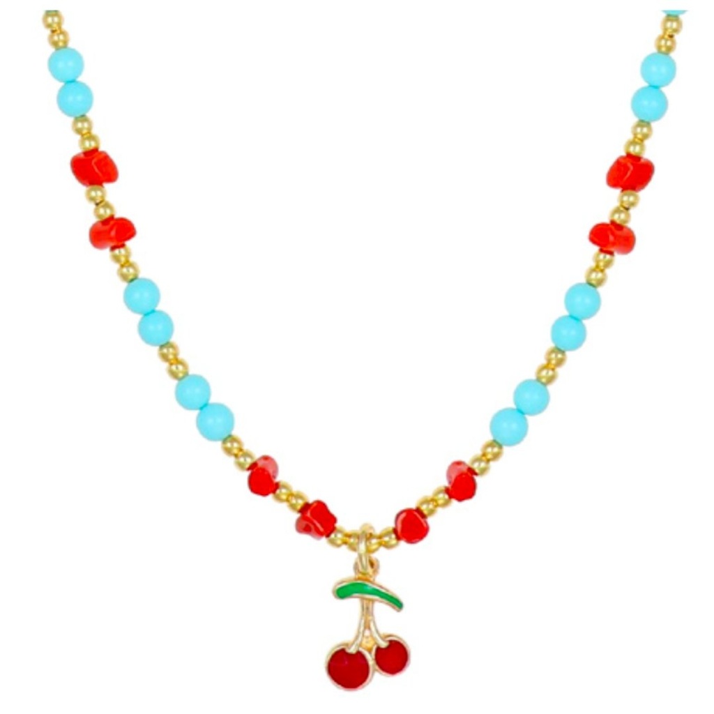 [CARP1020GRE] Collana argento charm ciliegie Nivy CARP1020GRE