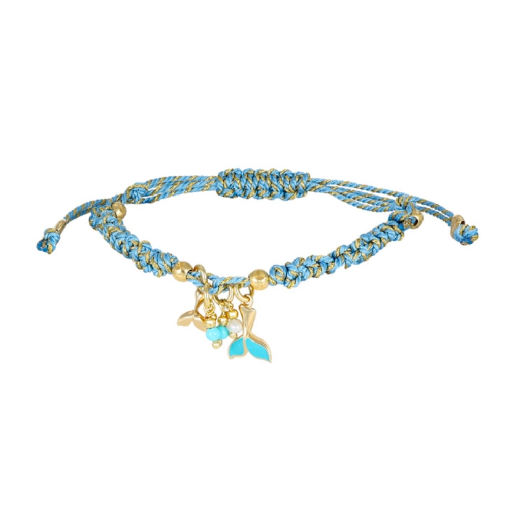 [BARP0649GT] Bracciale argento charm coda pesce Nivy BARP0649GT
