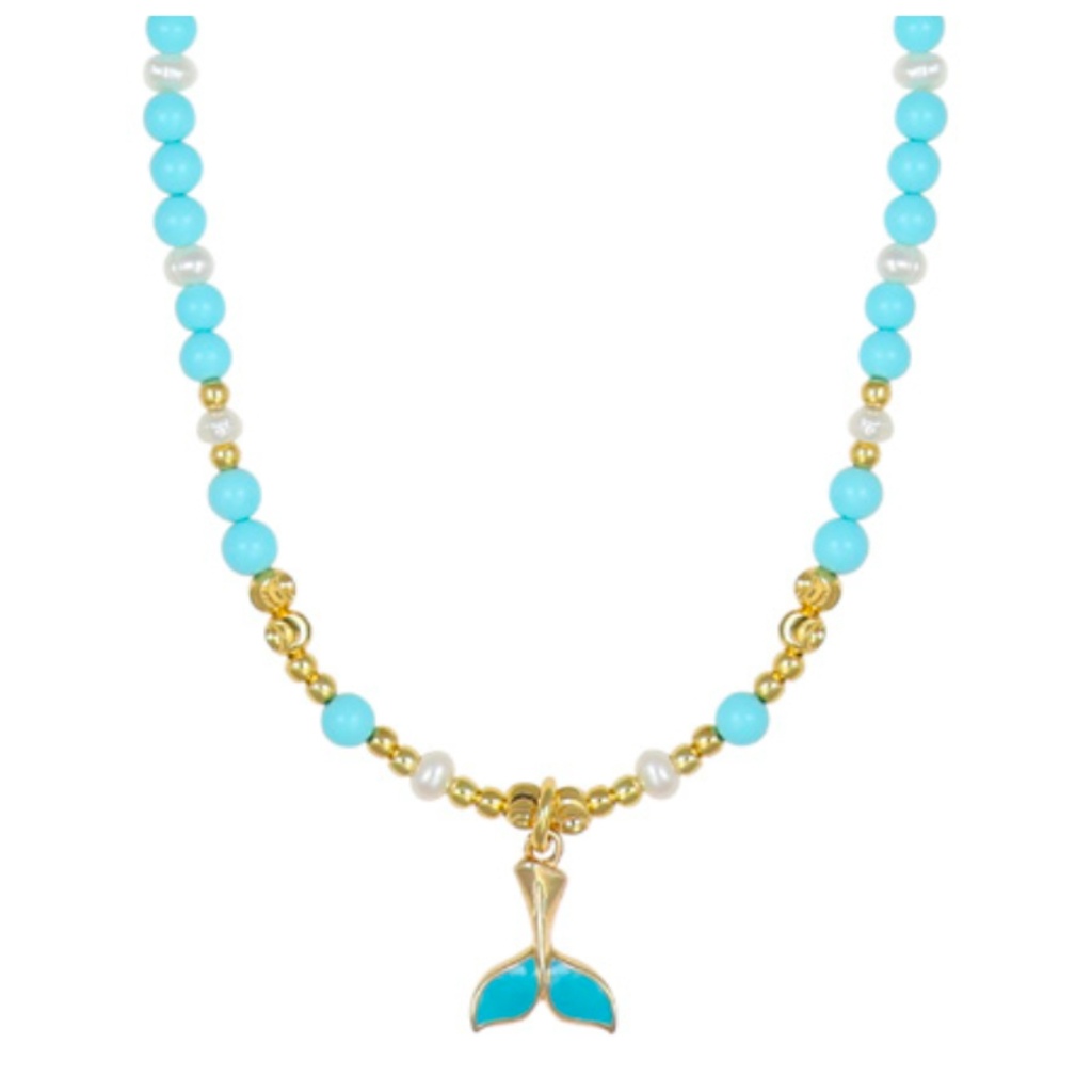 [CARP1021GT] Collana argento charm coda pesce Nivy CARP1021GT