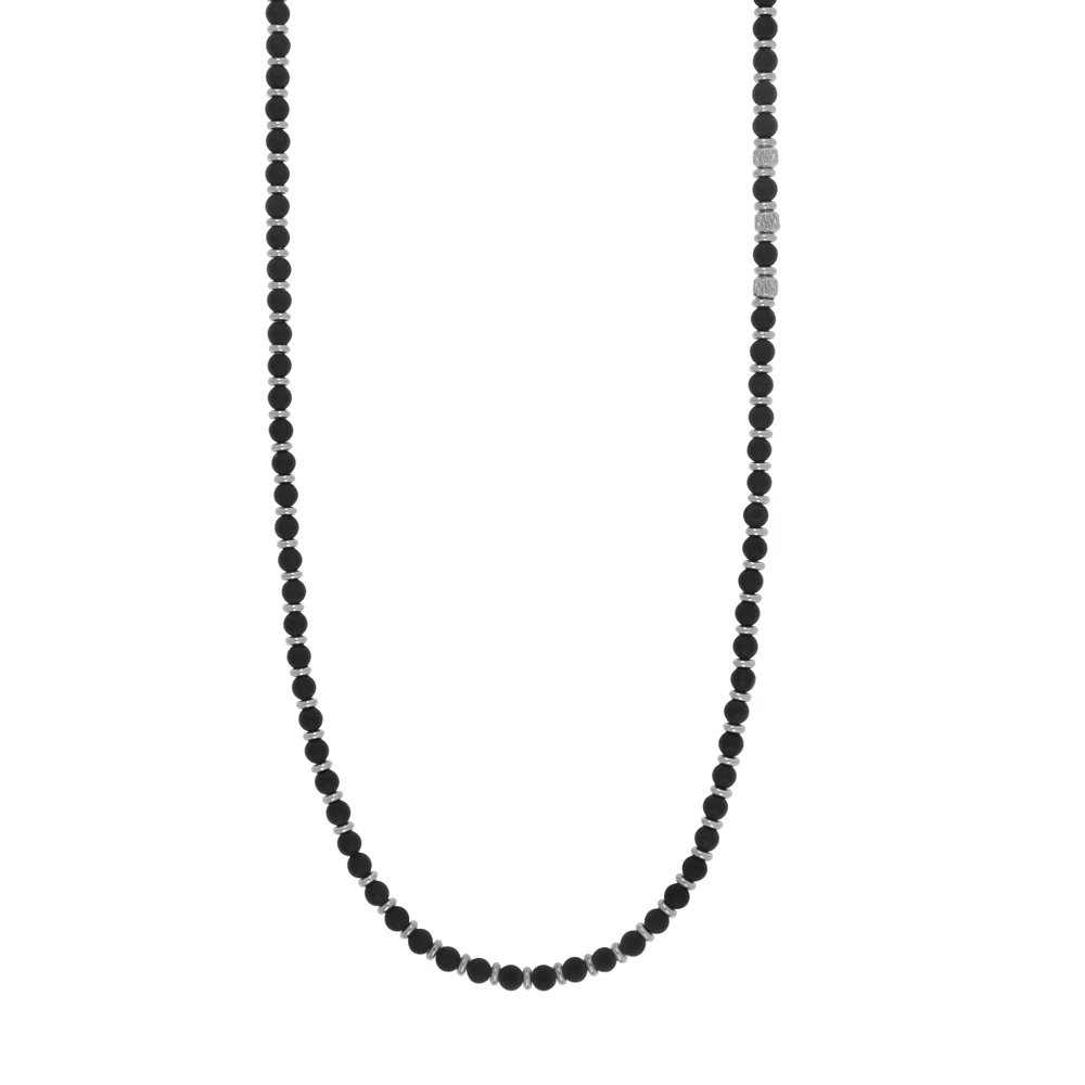 [CACM0086#SB] Collana uomo acciaio onice Elion Goyate