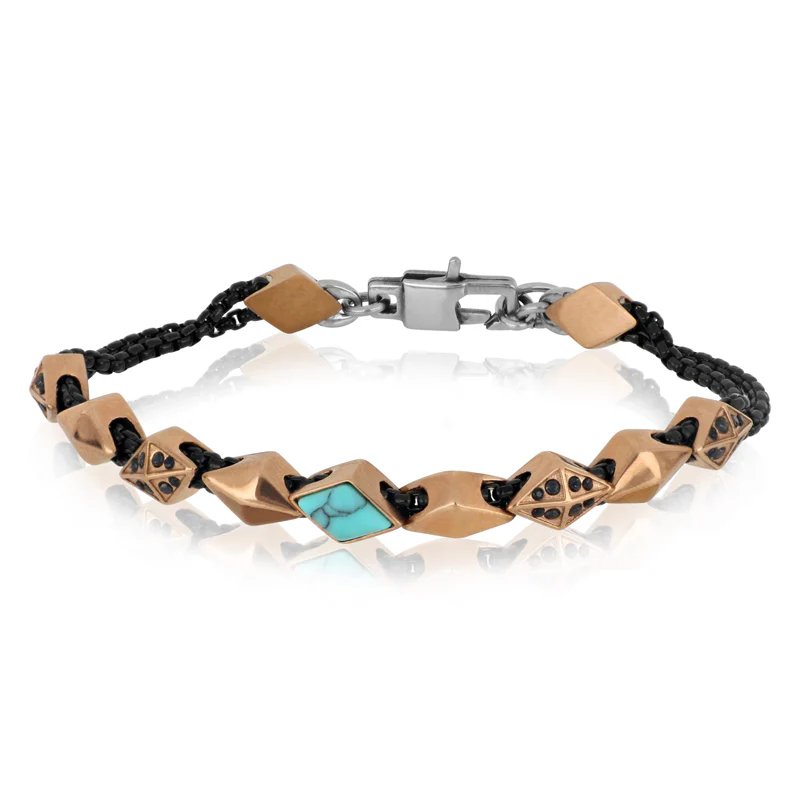 [BACM0834#P] Bracciale uomo acciaio Calian Goyate