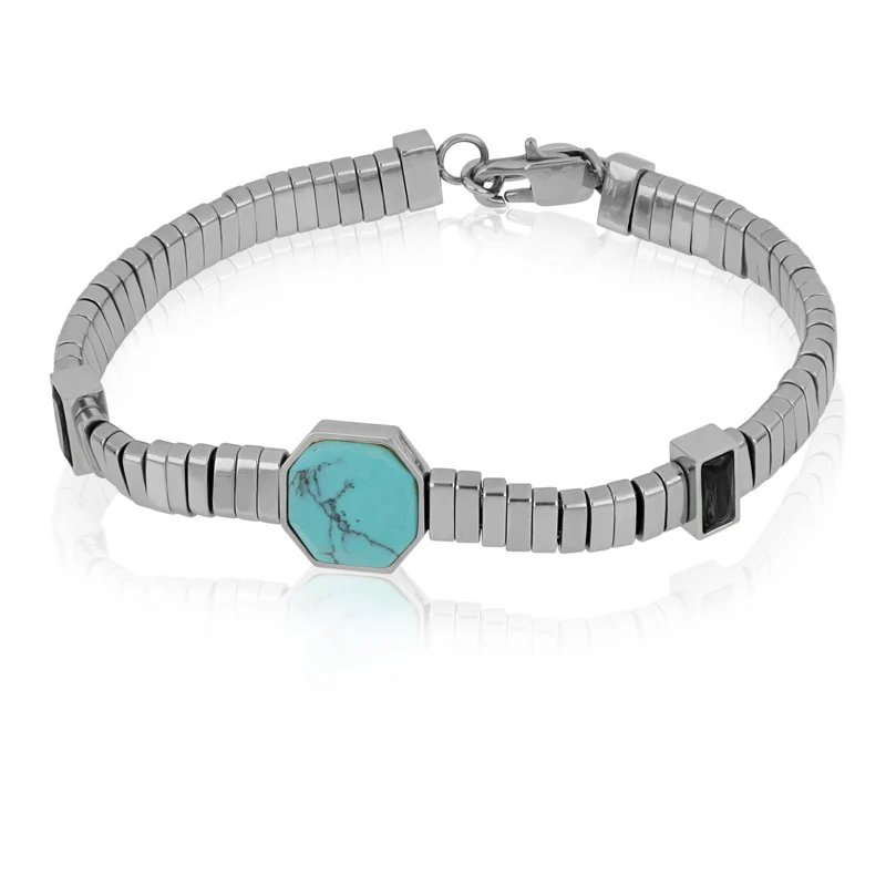 [BACM0867#T] Bracciale uomo acciaio Maui Goyate