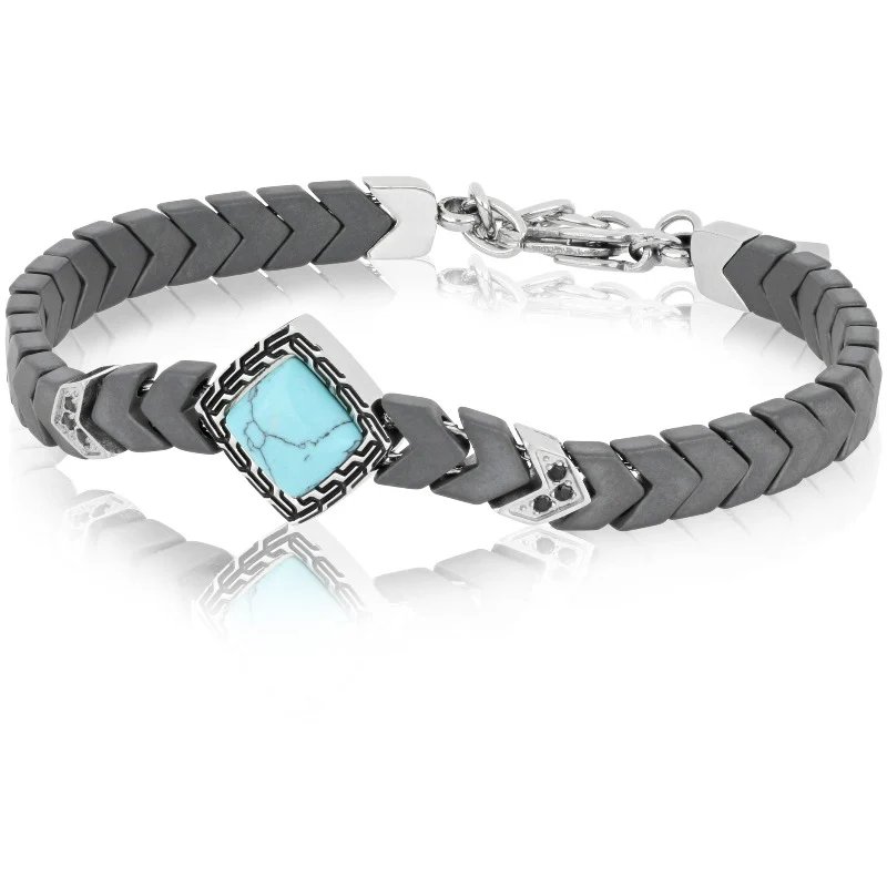 [BACM0599#GR] Bracciale uomo acciaio Hakan Goyate
