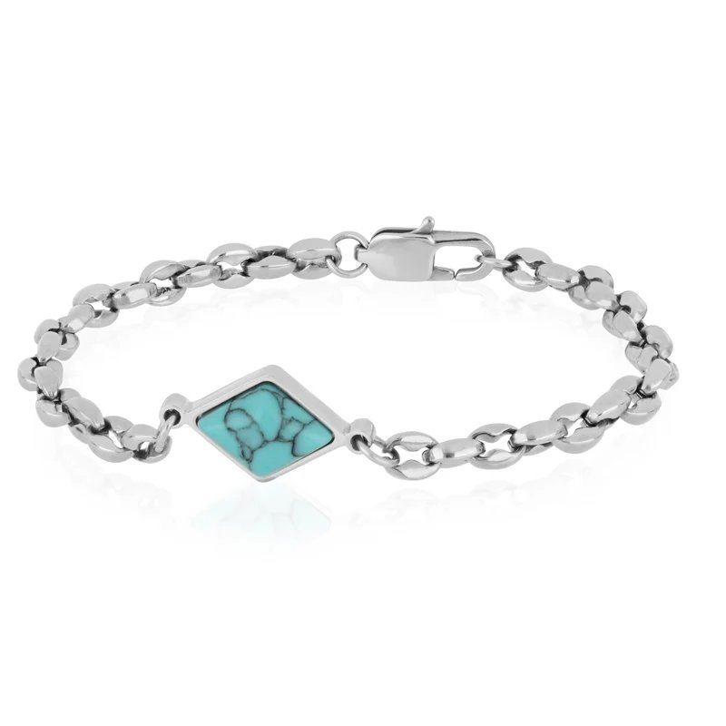 [BACM0836#ST] Bracciale uomo acciaio Tauri Goyate
