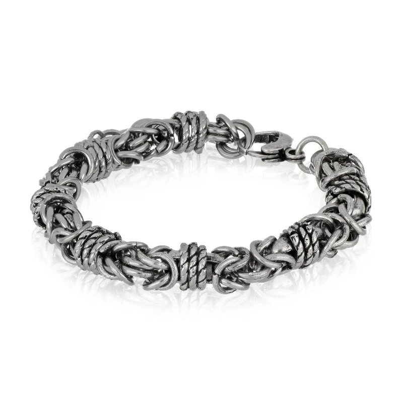 [BACM0574#B] Bracciale uomo acciaio Kuruk Goyate