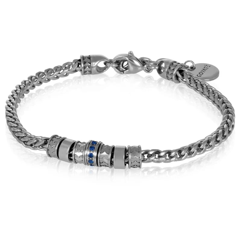 [BACM0897#SDB] Bracciale uomo acciaio Thane Goyate