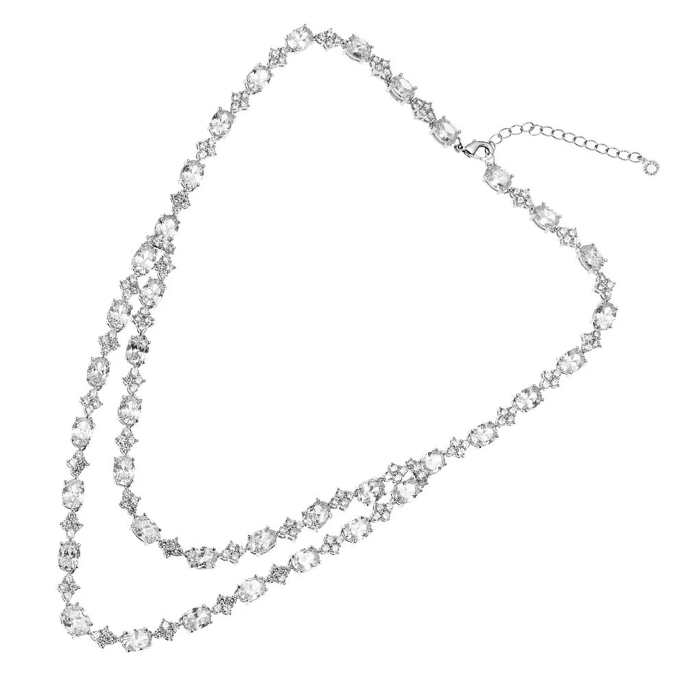[500697C] Collana donna Ottaviani zirconia bianchi 500697C