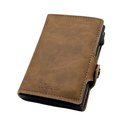 Portafoglio MOERO vintage light brown zip 4.0