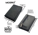 portafoglio moero pro saffiano black zip 4.0 metal RFID protection 2