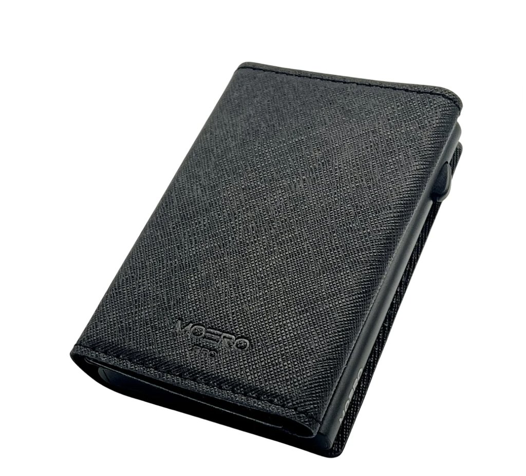 Portafoglio MOERO PRO saffiano black zip 4.0