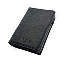 Portafoglio MOERO PRO saffiano black zip 4.0