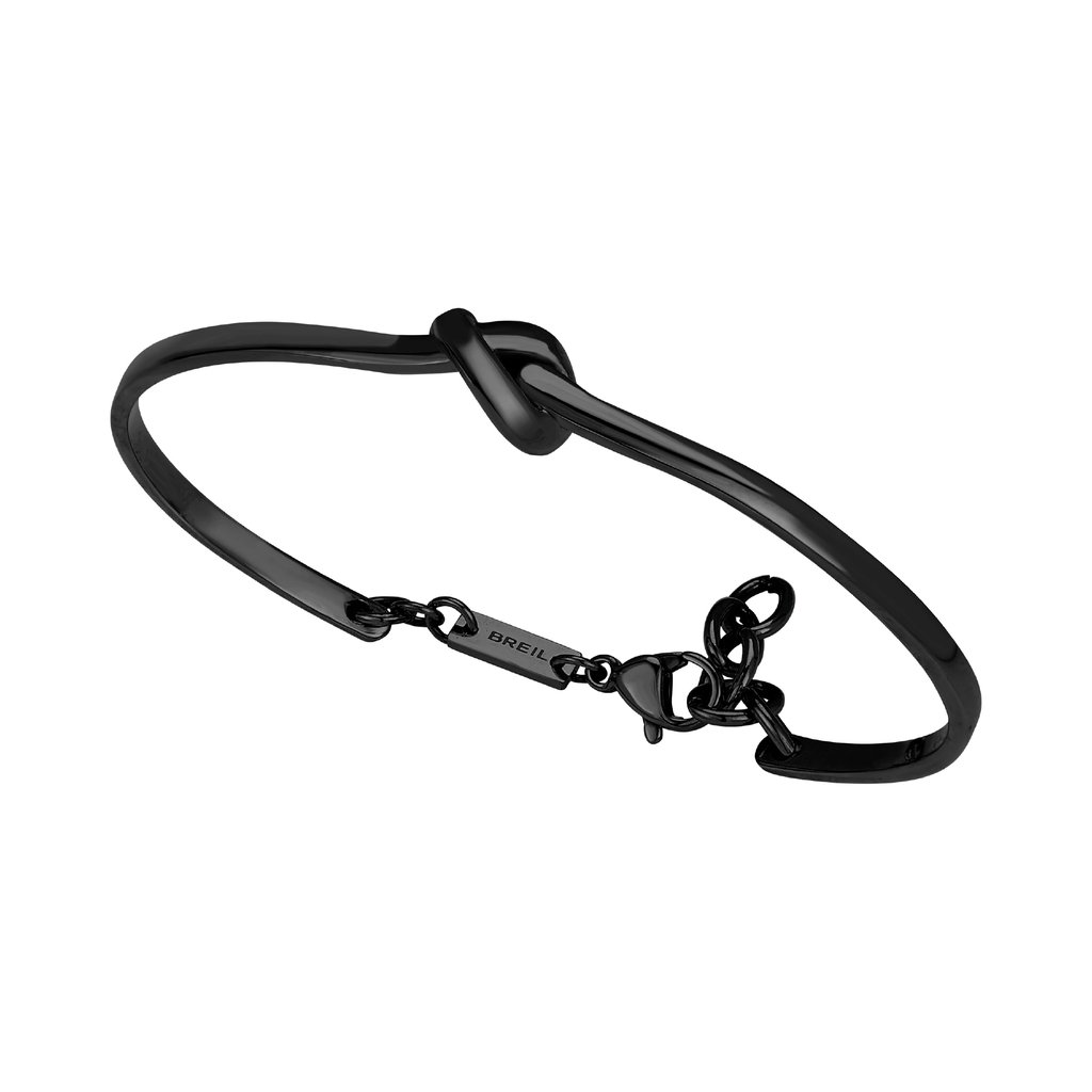 BREIL B&ME Bracciale rigido donna Knot nero