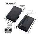 portafoglio moero saffiano black zip 4.0 protezione rfid 2