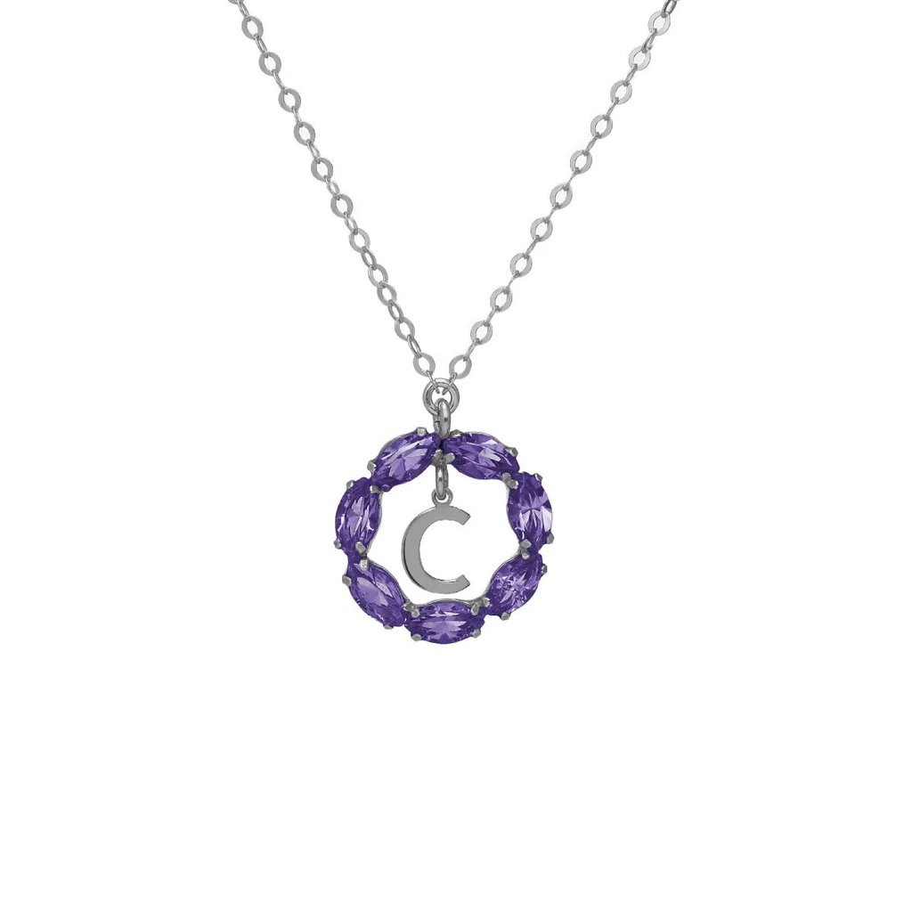 [A4229-CHG] Collana in argento lettera C Victoria Cruz
