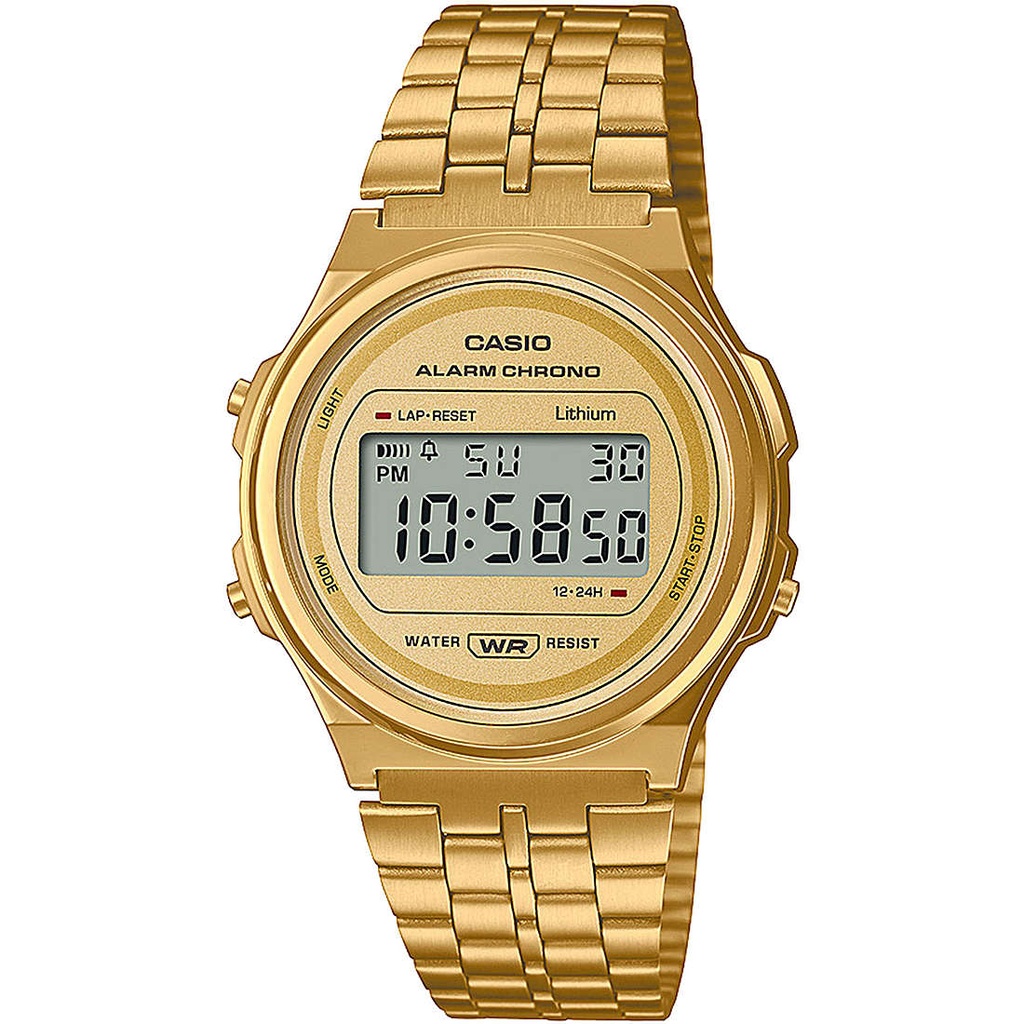 [A171WEG-9AEF] Orologio digitale Casio Vintage rotondo unisex A171WEG-9AEF