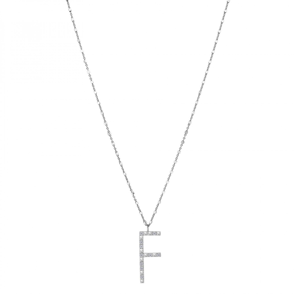 [RZCU06] Collana donna argento lettera F Rosato Gioielli RZCU06