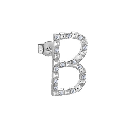 [RZCU28] Mono orecchino donna argento lettera B Rosato Gioielli RZCU28