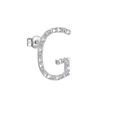 [RZCU33] Mono orecchino donna argento lettera G Rosato Gioielli RZCU33