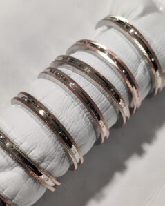 Fedina in argento 925 unisex "sentieri"