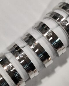 Fedina in argento 925 unisex "intesa"