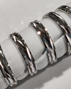 Fedina in argento 925 unisex "riflessi"