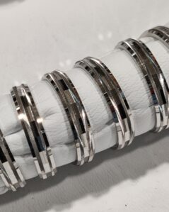 Fedina in argento 925 unisex "scintille"