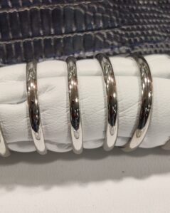 Fedina in argento 925 unisex "francesina"