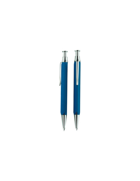 Penna blu a sfera personalizzata con nome, dedica o tag spotify