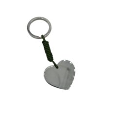 portachiavi cuore colorato verde scuro