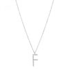 Collana donna argento lettera F Rosato Gioielli RZCU06