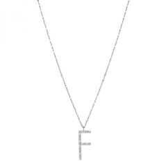 Collana donna argento lettera F Rosato Gioielli RZCU06