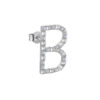 Mono orecchino donna argento lettera B Rosato Gioielli RZCU28