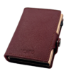 Portafoglio MOERO saffiano bordeaux zip 4.0