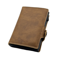 Portafoglio MOERO vintage light brown zip 4.0