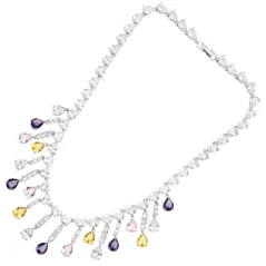Collana donna Ottaviani zirconia bianchi e colorati 500777C