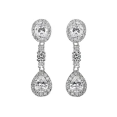 Orecchini donna Ottaviani zirconia bianchi 500788O