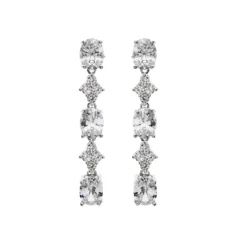 Orecchini donna Ottaviani zirconia bianchi 500697O