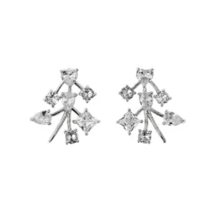 Orecchini donna Ottaviani zirconia bianchi 500786O