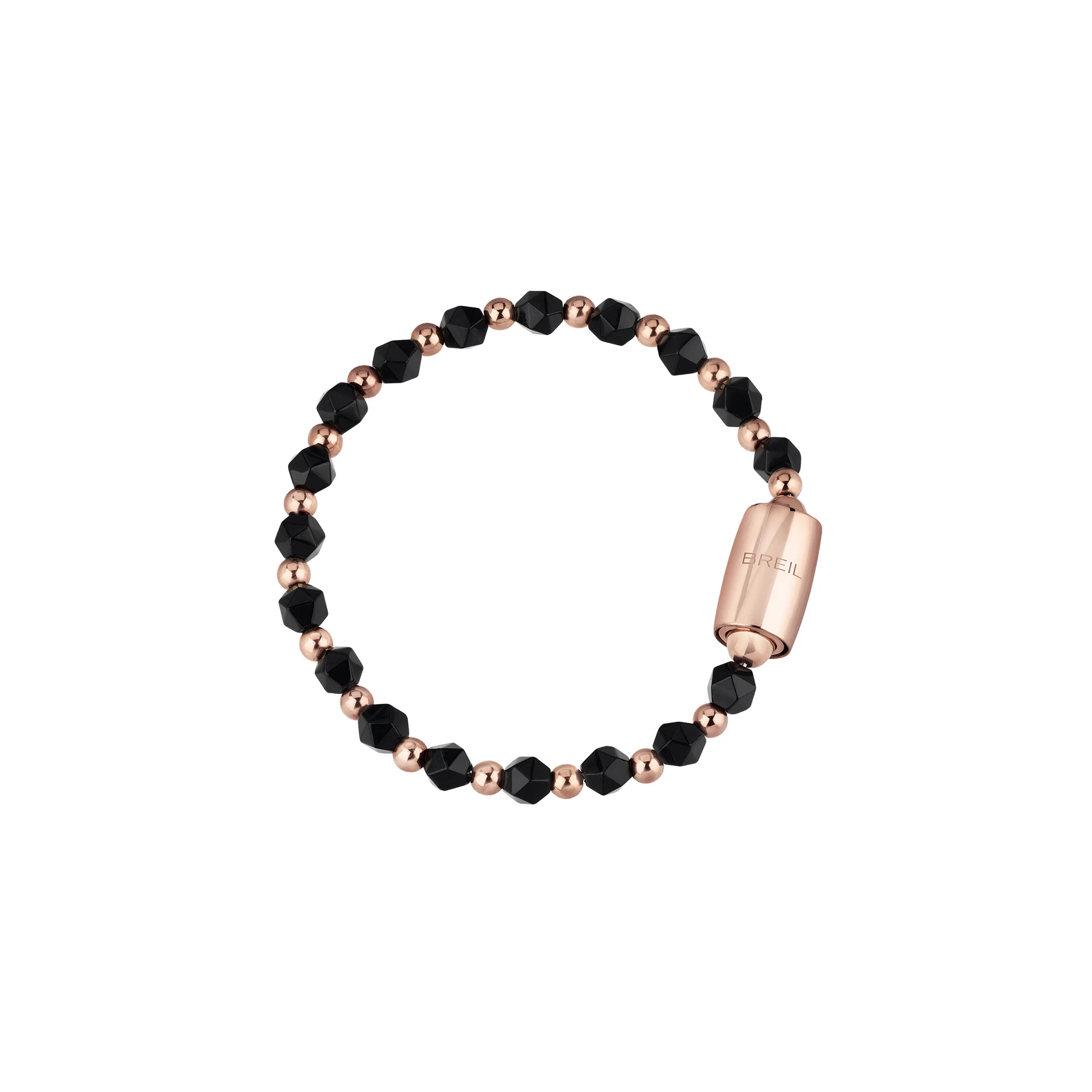 Rainso Bracciale Magnetico Donna In Acciaio Al Titanio – Elegante Con Pietre Ceche, Regolabile, 3500 Gauss