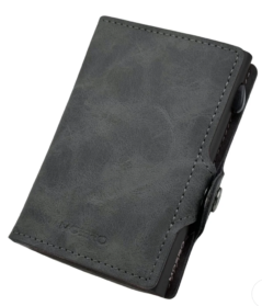 Portafoglio MOERO vintage grey zip 4.0