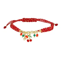 Bracciale argento charm ciliegie Nivy BARP0648GRE