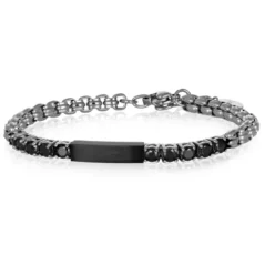 Bracciale uomo acciaio tennis Theron Goyate