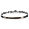 Bracciale tennis uomo acciaio Alaric Goyate