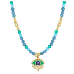 Collana argento charm occhio di Medusa Nivy CARP1025GLG