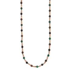 Collana uomo acciaio pietre dure Zephyr Goyate