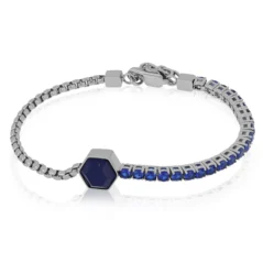 Bracciale tennis uomo acciaio Sieris Goyate